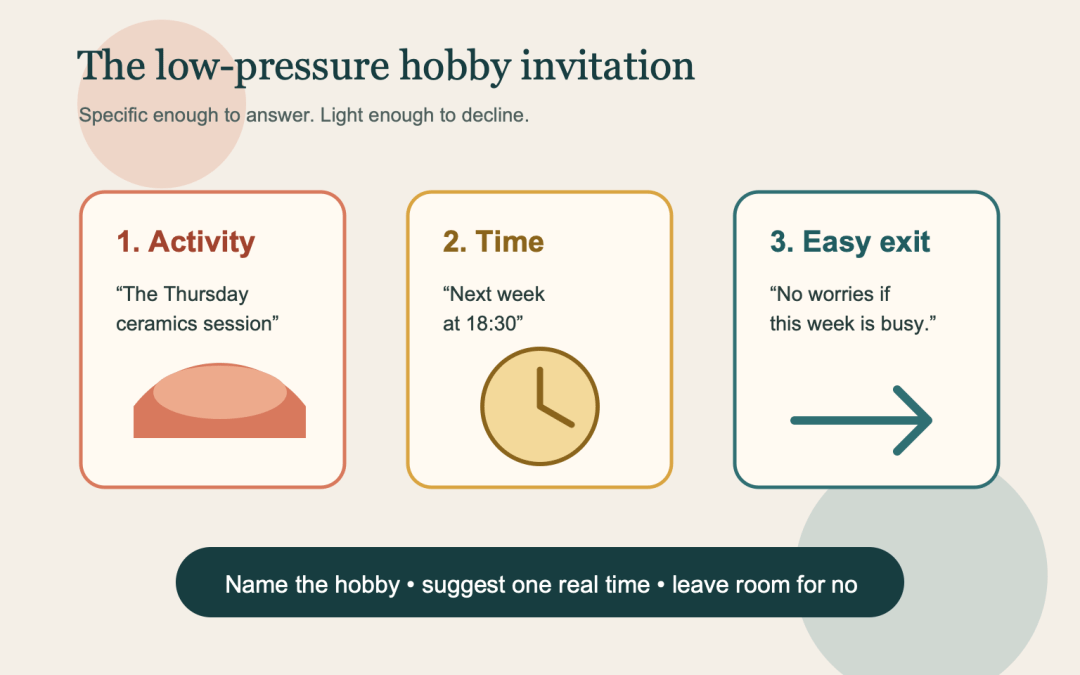 How to Ask a Hobby Friend for Accountability Without Making It Weird